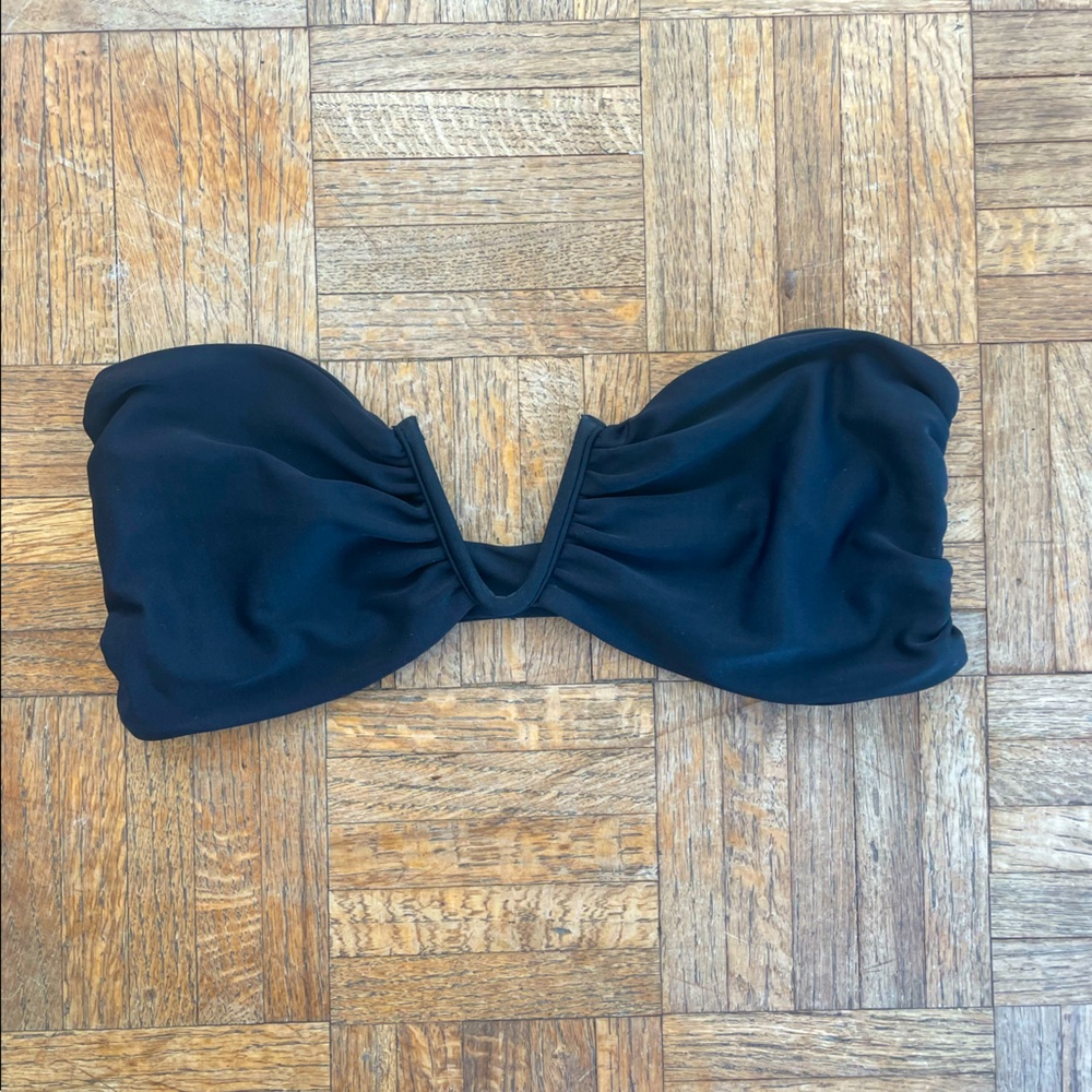 MIKOH Swimwear Reunion V Wire Bandeau Bikini Top